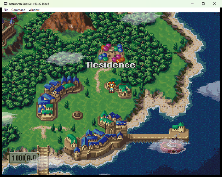 Final game state at end of run